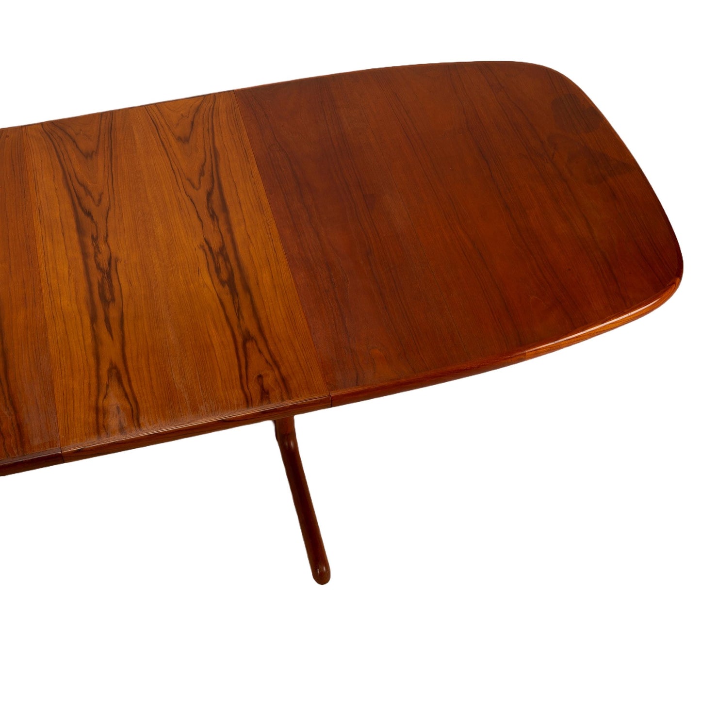 1970s Danish Modern Skovby Teak Dining Table – Mid Century Expanding Table w/ 2 Leaves, Vintage MCM Scandinavian Extendable Table