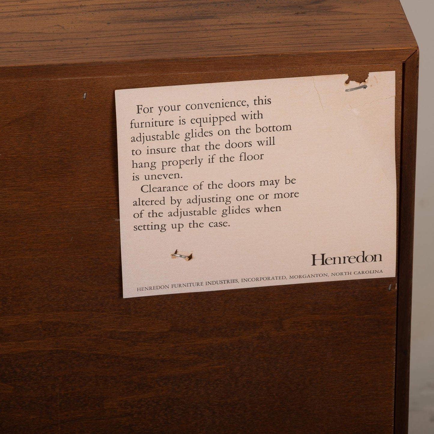 Henredon Artefacts Campaign Style Cabinet Low Chest , Classic Brass Handles, Timeless Style, USA Shipping Available
