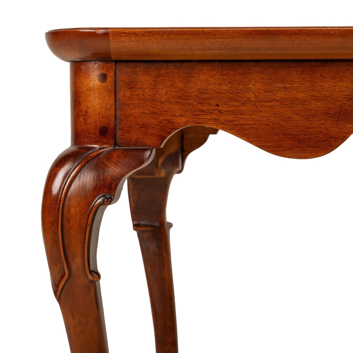Vintage Henredon Mahogany Accent Table – Banded Bookmatched Top & Claw Feet – Traditional End Table