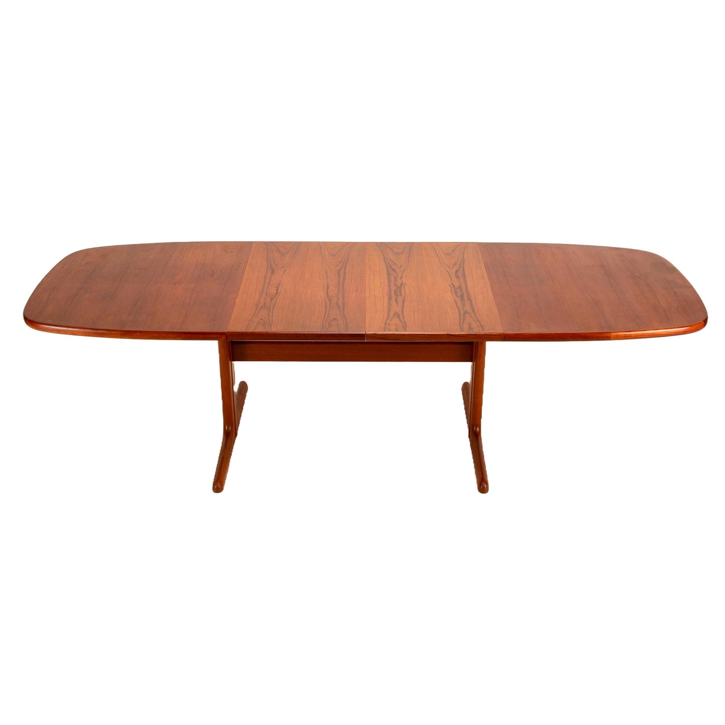 1970s Danish Modern Skovby Teak Dining Table – Mid Century Expanding Table w/ 2 Leaves, Vintage MCM Scandinavian Extendable Table