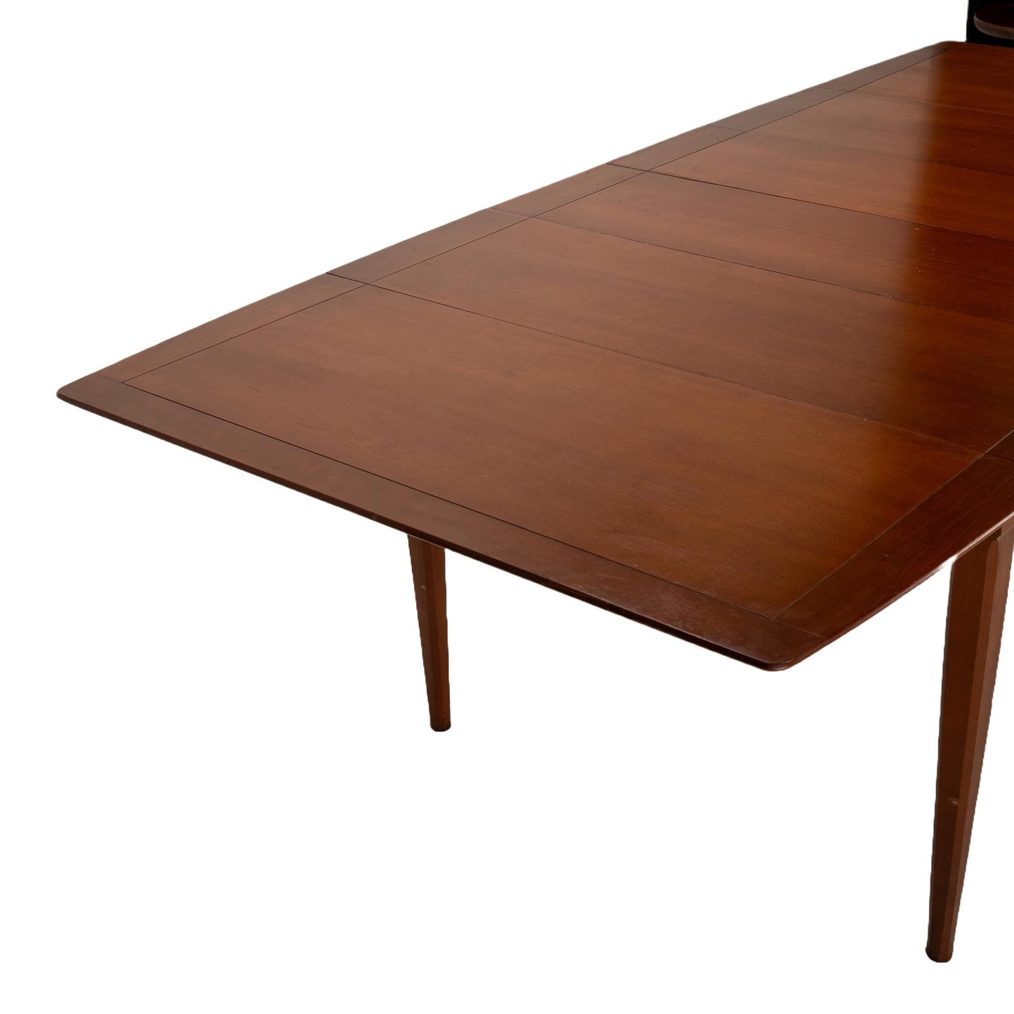 1960s Mid Century Modern Compact Drop Leaf Table W/ Two Additional Leaves - Seats 10 , Great for Small Spaces, MCM Vintage Design