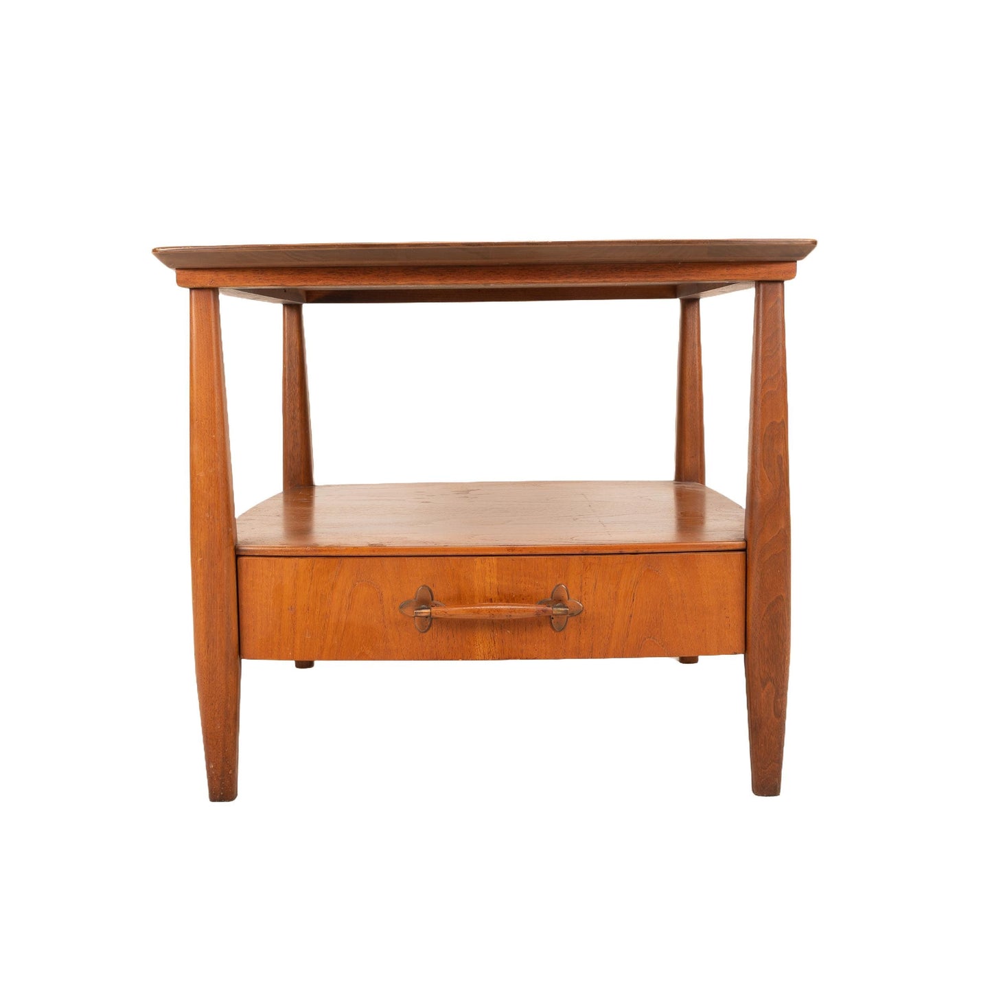 1960s Mid Century Henredon Danish Modern Style Accent Side Table – Vintage MCM End Table, Retro Minimalist Furniture