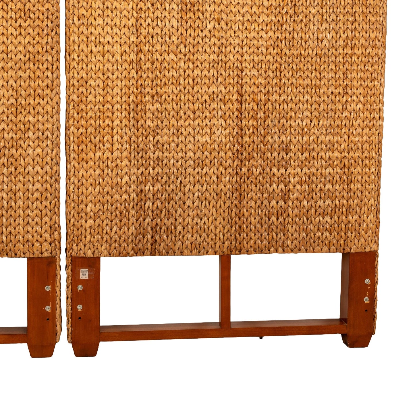 Pottery Barn Seagrass Twin Headboards – Palm Beach Coastal Chic Natural Woven Beach House Boho Chic Bedroom Decor