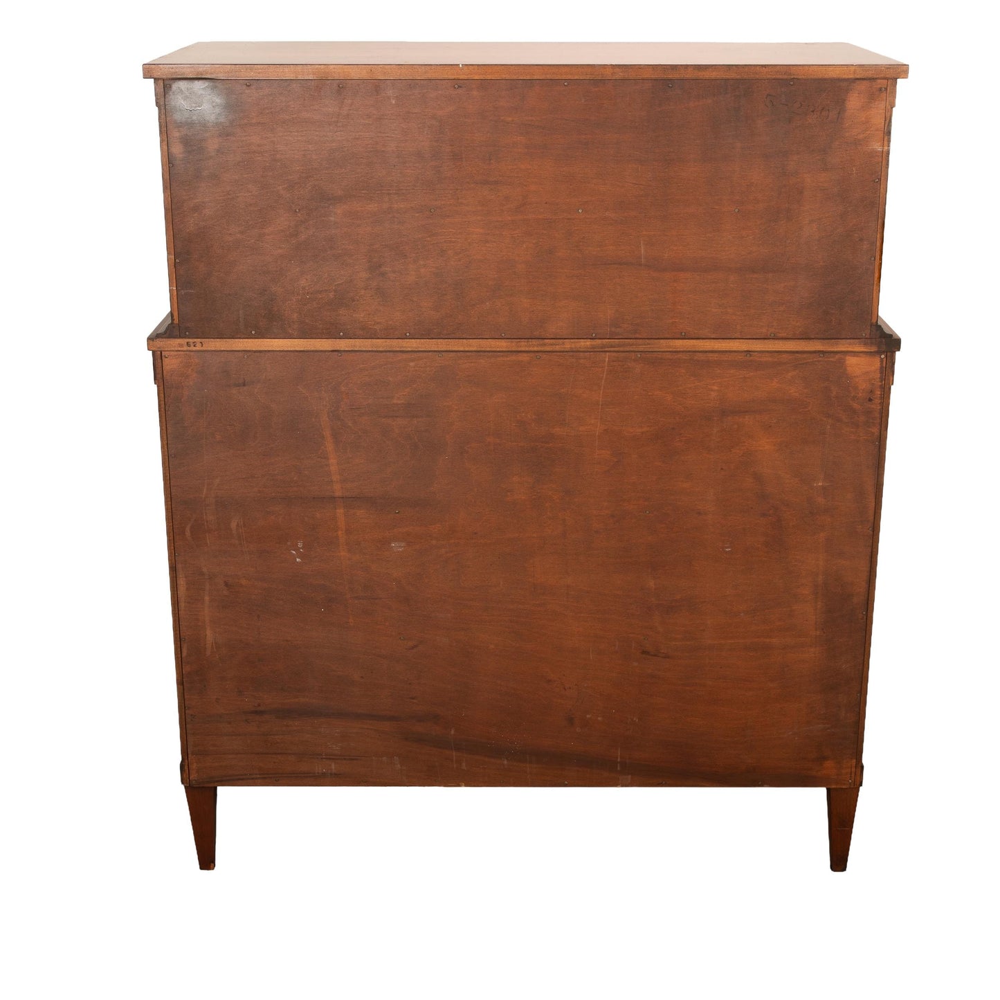 1940s Louis XVI Empire Style Highboy Dresser Brass Hardware, 7 Drawer French Inspired Chest, Vintage Bedroom Furniture, Art Deco Handles