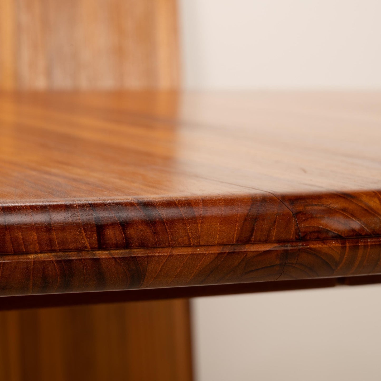 Benny Linden Danish Modern Style Solid Teak Expandable Dining Table W/ Hidden Leaves