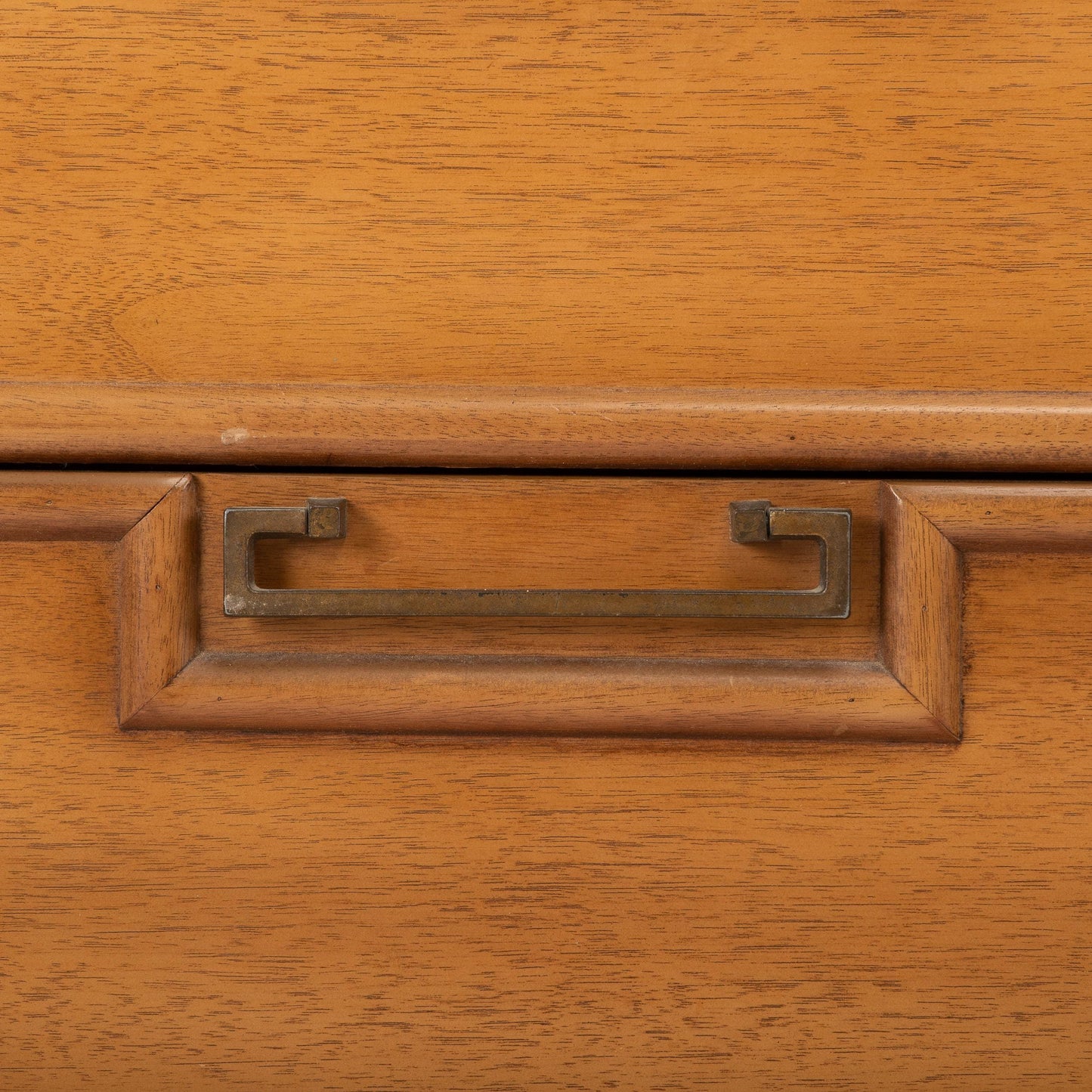 Large Mid-Century Dresser by American of Martinsville – Asian Ming Style, Blonde Walnut, Vintage MCM 1960s Lowboy Credenza