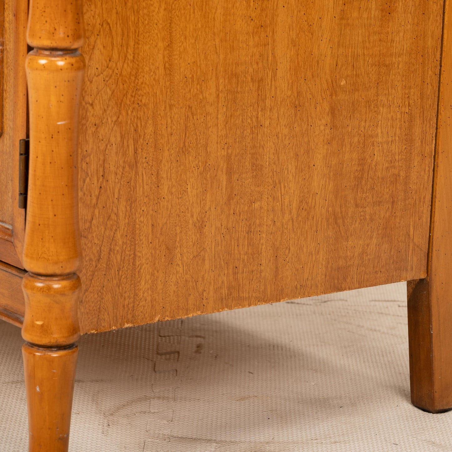Vintage Broyhill Faux Bamboo Credenza – Palm Beach Regency Chinoiserie Sideboard – 1960s Hollywood Glam Console Cabinet - USA Shipping Avail