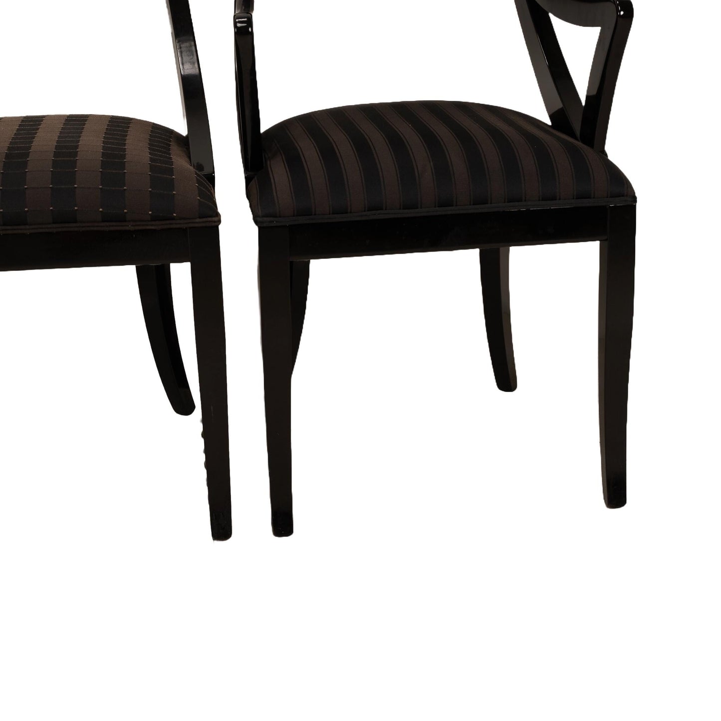 Set of 4 Sculptural Dining Chairs by Pietro Constantini for Ello Furniture - Black - Made in Italy - Postmodern- USA Shipping Available
