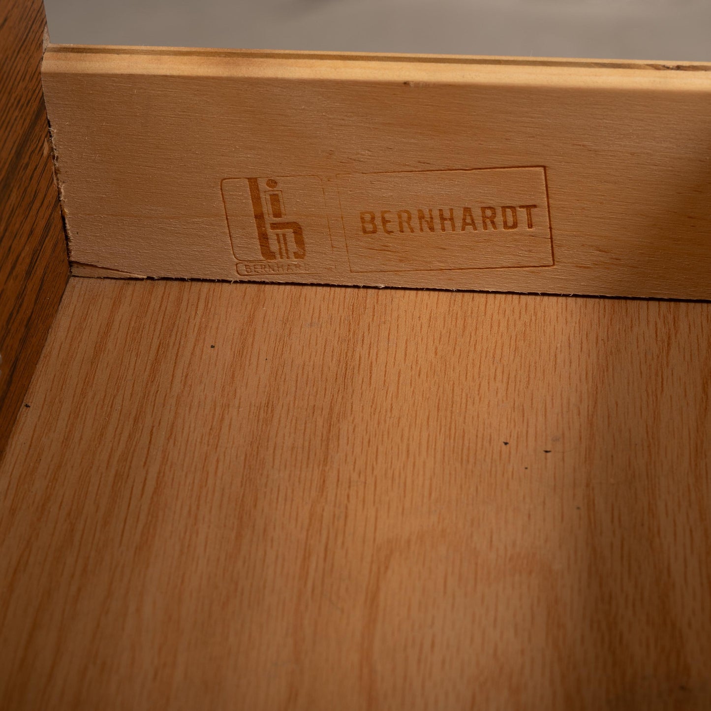 Vintage 1970s Bernhardt Campaign Style Lingerie Chest Dresser with Brass Hardware, Mid Century Modern, Retro Bedroom Storage