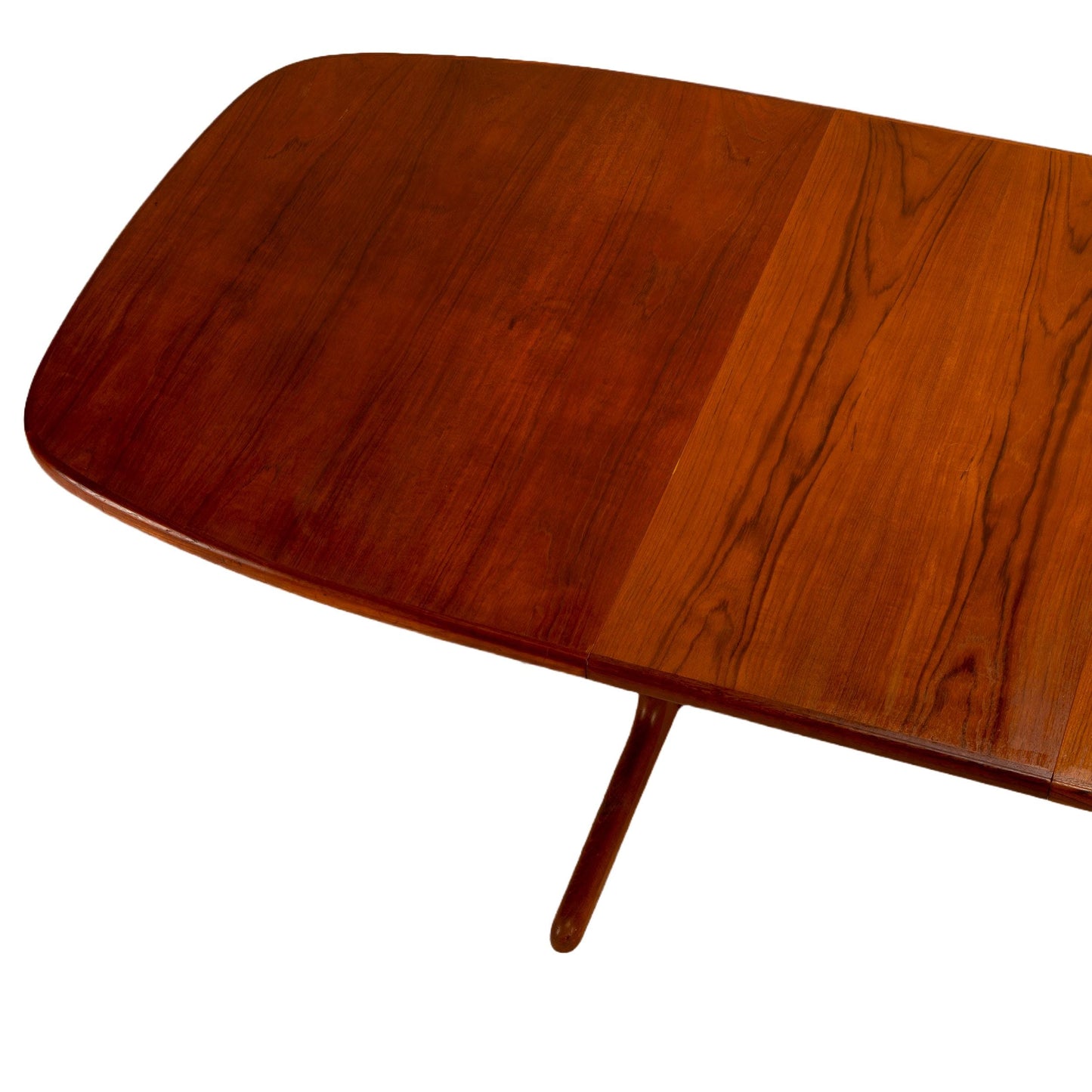 1970s Danish Modern Skovby Teak Dining Table – Mid Century Expanding Table w/ 2 Leaves, Vintage MCM Scandinavian Extendable Table