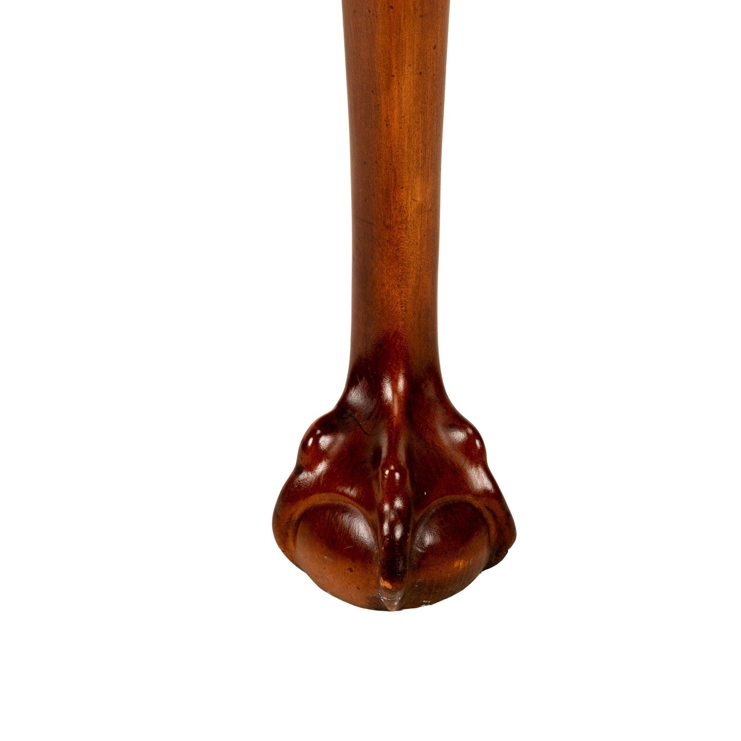 Vintage Henredon Mahogany Accent Table – Banded Bookmatched Top & Claw Feet – Traditional End Table
