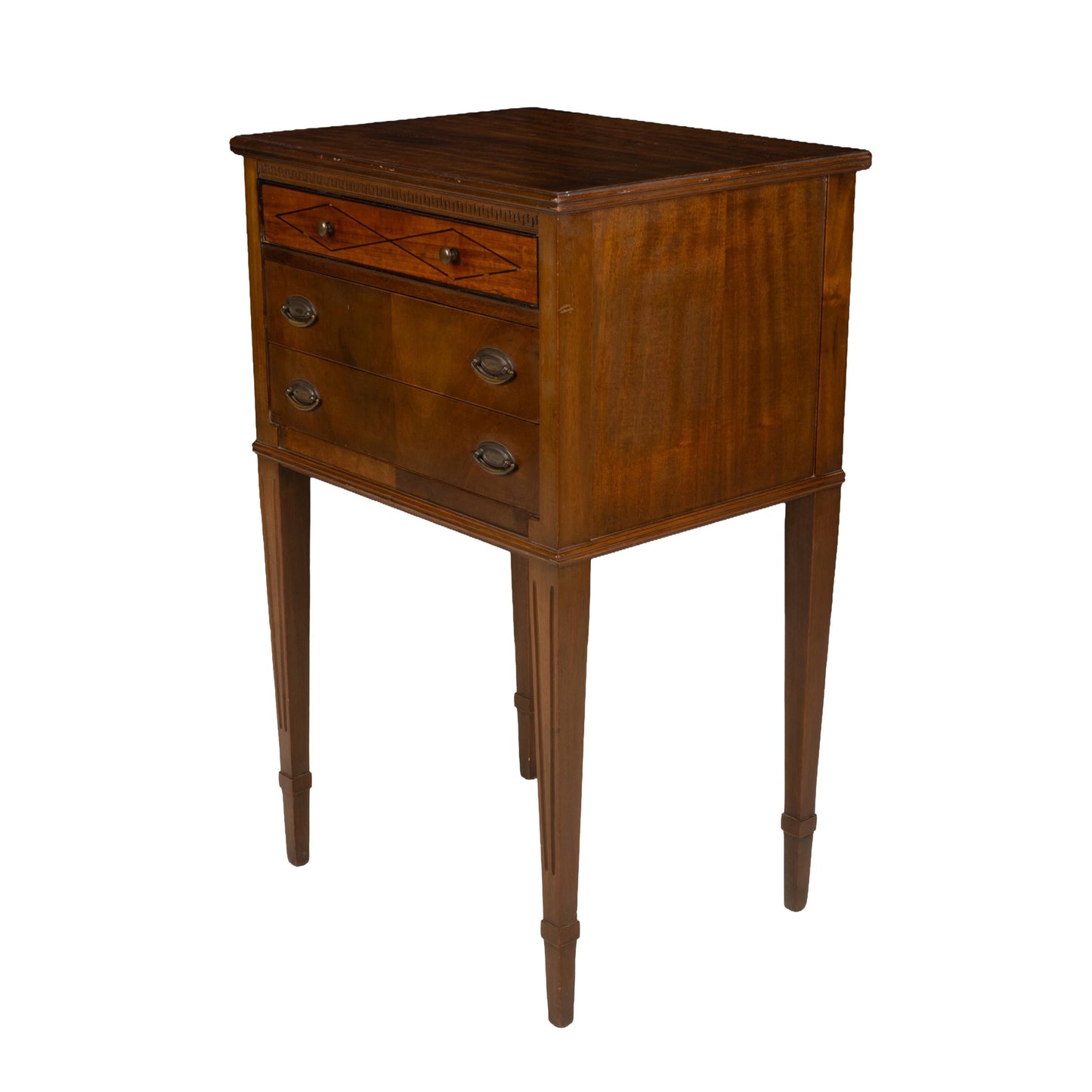 Charles P Limbert Arts & Crafts Oak Jewelry Chest Side Table Felt Lined Drawers