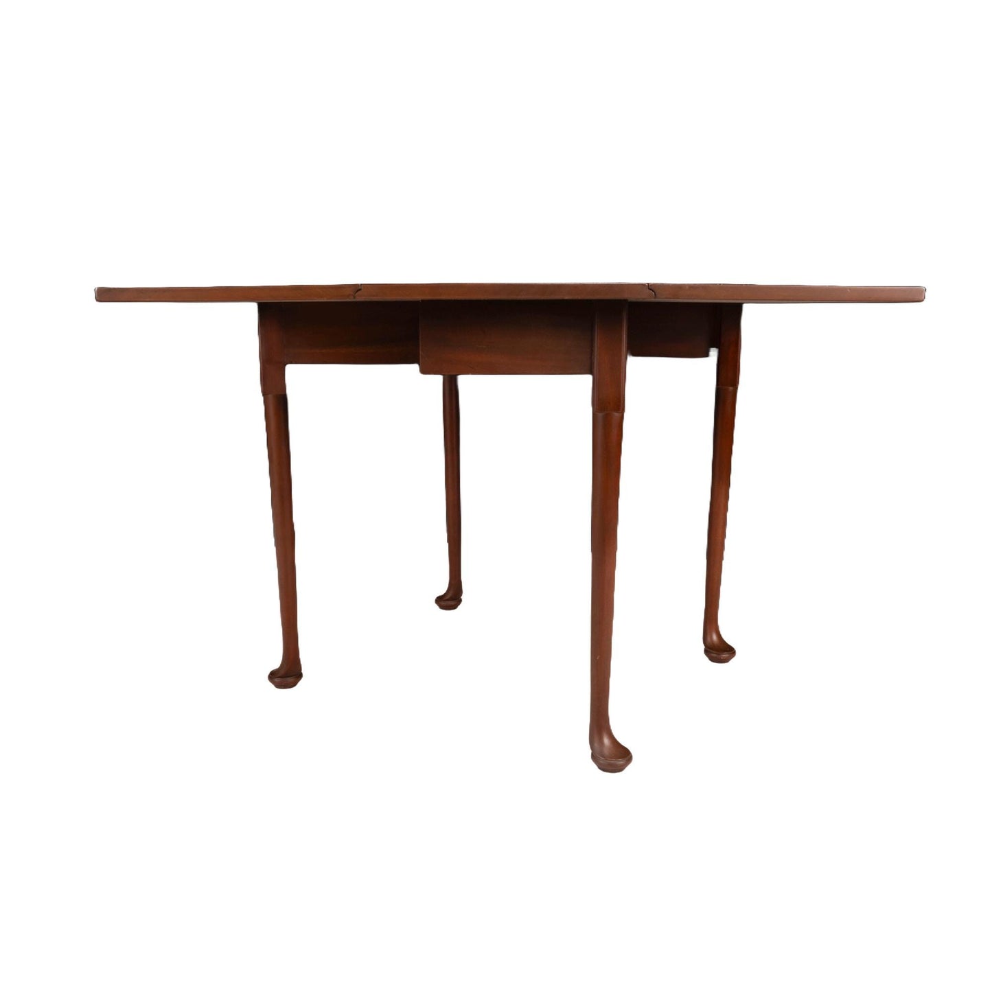 Kittinger Wa-1022 Colonial Williamsburg Mahogany Drop Leaf Table - Queen Anne Style, Compact Spaces, Small Footprint, USA Shipping Available