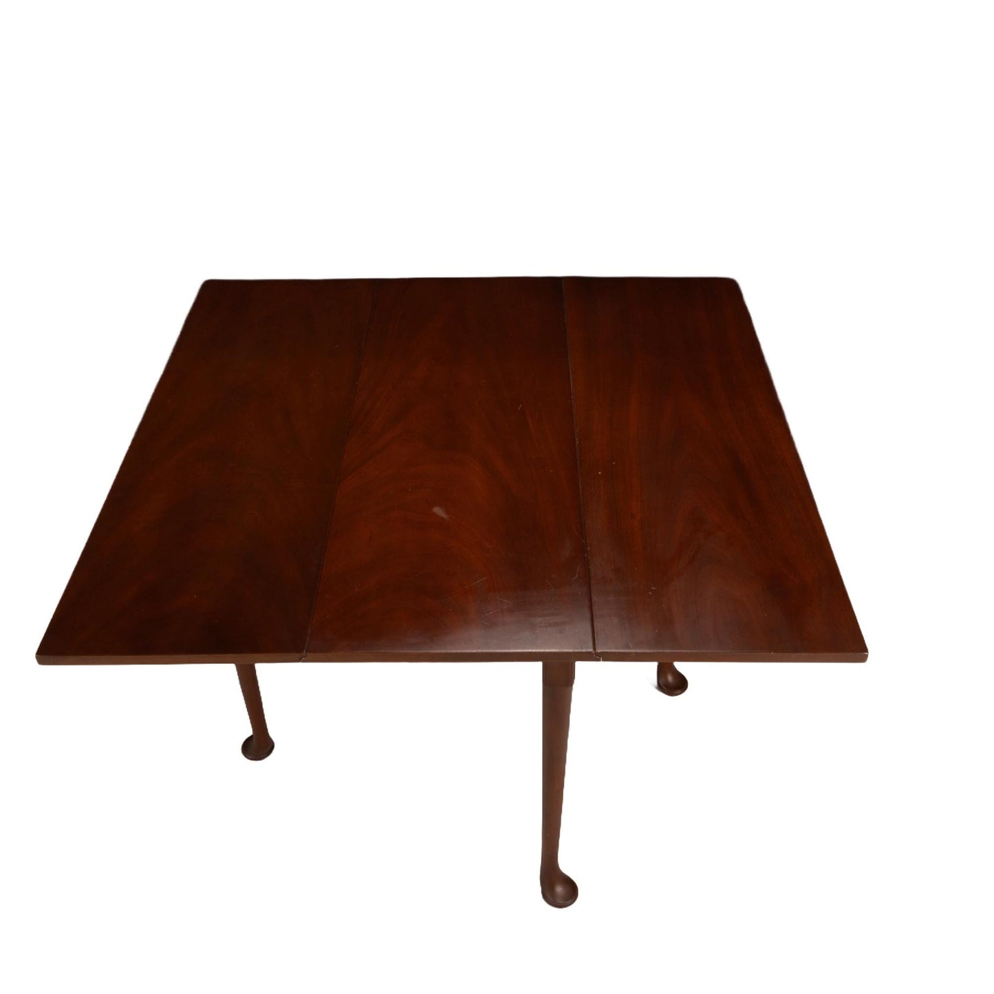 Kittinger Wa-1022 Colonial Williamsburg Mahogany Drop Leaf Table - Queen Anne Style, Compact Spaces, Small Footprint, USA Shipping Available