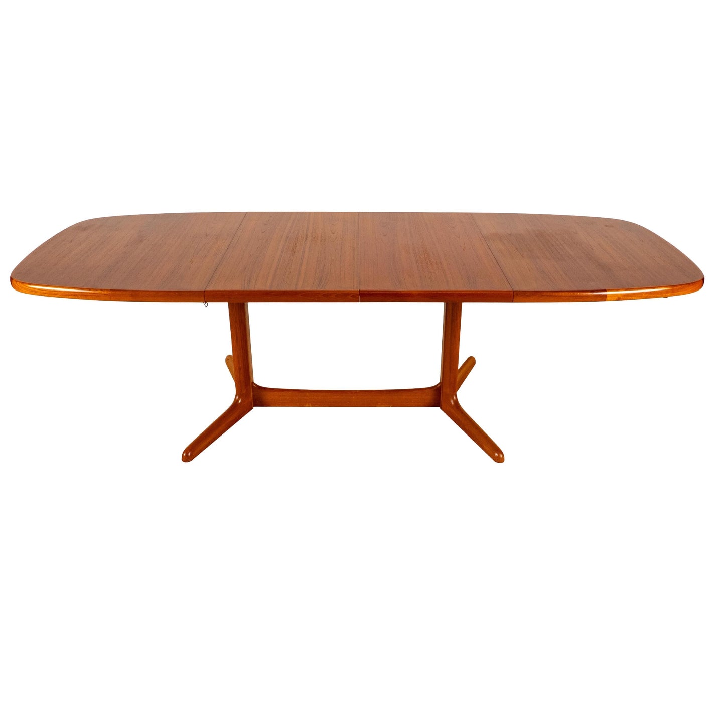 Rasmus Danish Modern Teak Extension Dining Table 2 Leaves Denmark MCM 98.5"