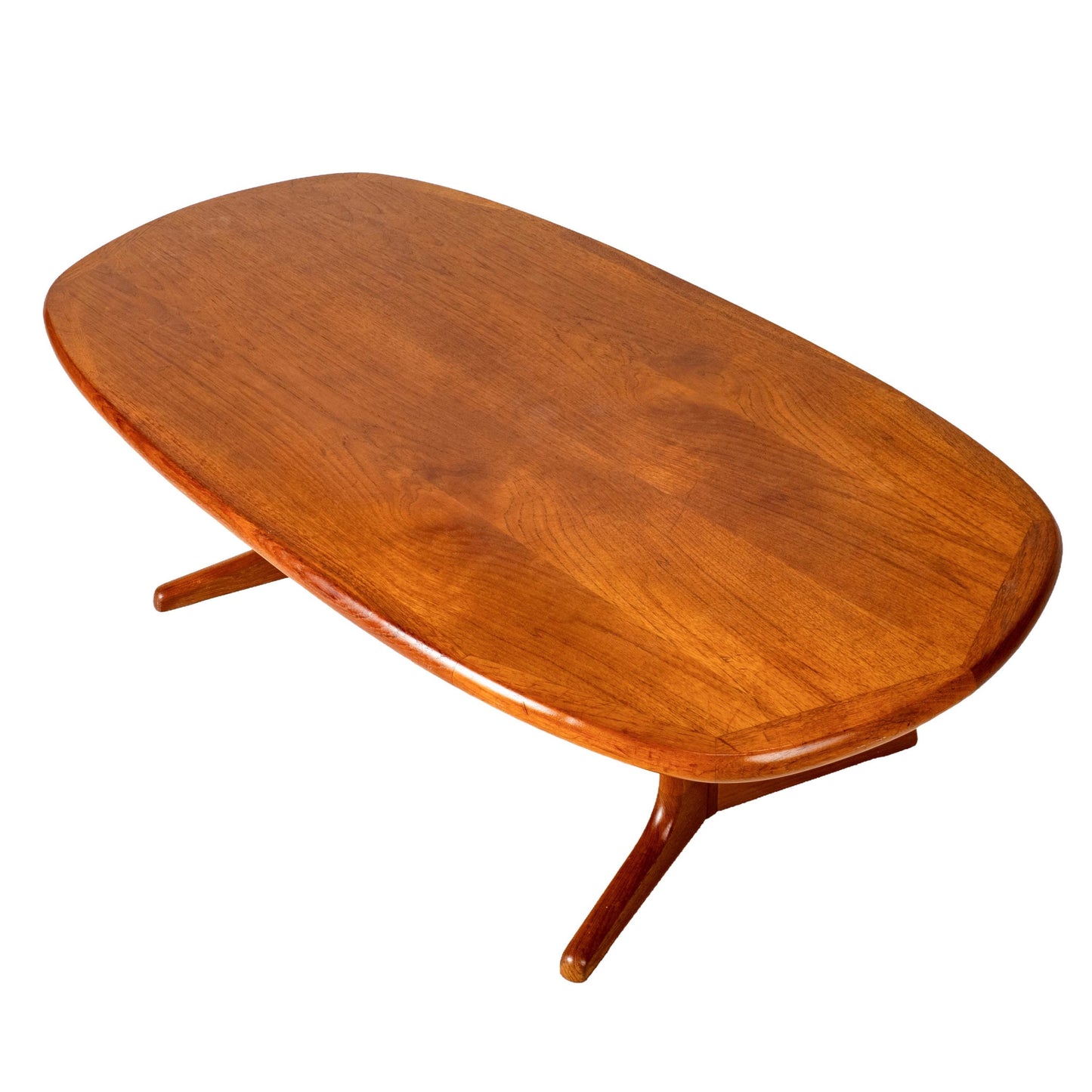 Vintage Solid Teak Danish Modern Coffee Table Nordic Furniture of Ontario MCM