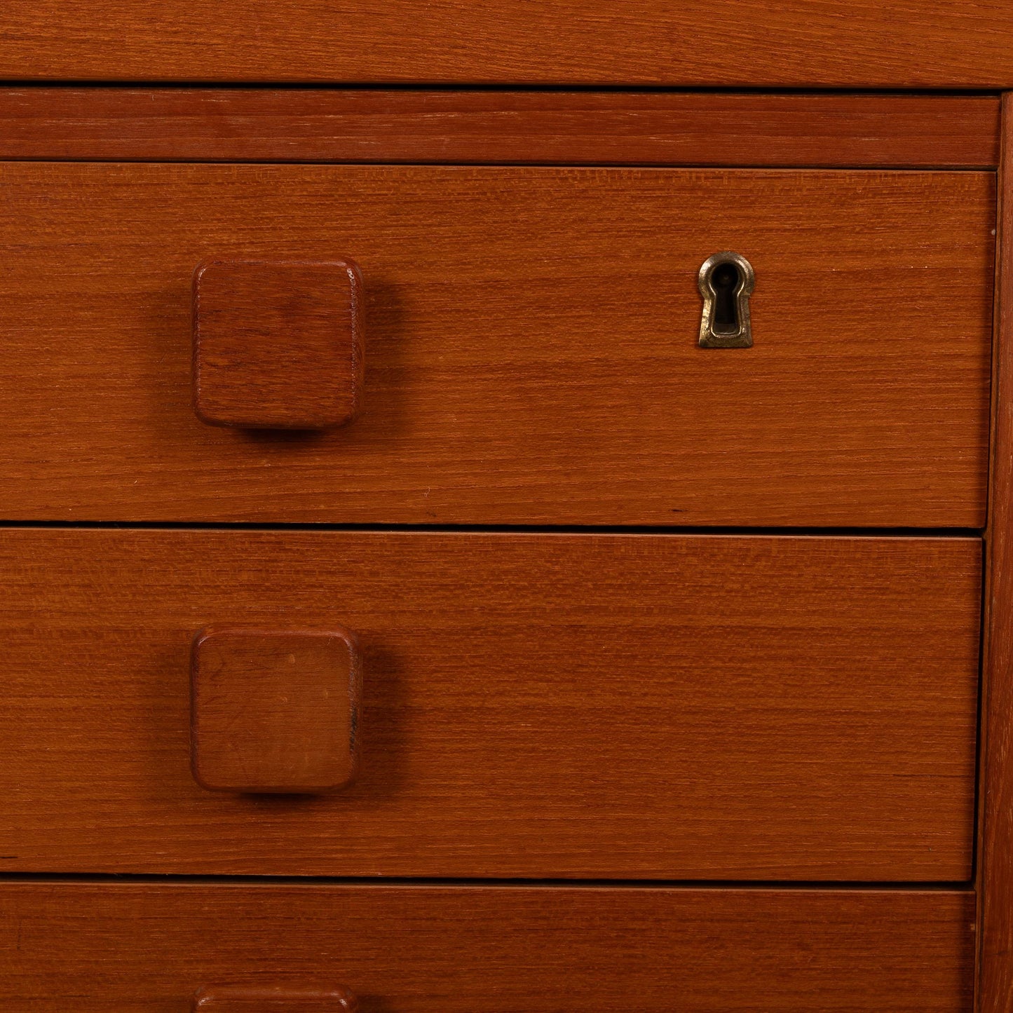 Mid-Century Danish Modern Teak Desk by Domino Møbler – 3-Drawer Design