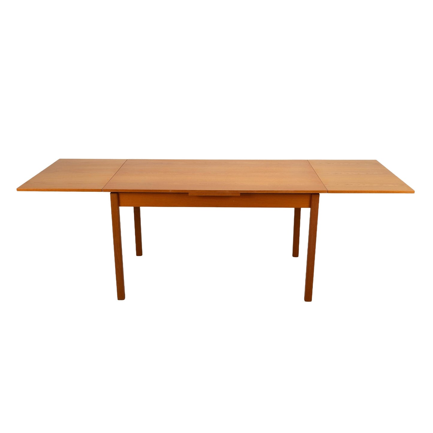 Mid-Century Danish Modern Teak Expanding Dining Table by Brdr. Furbo