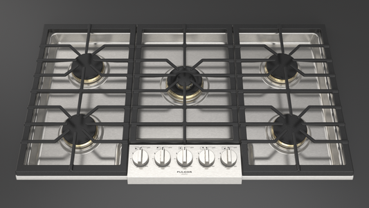 Fulgor Milano F6PGK365S1 36" Sofia Pro Gas Cooktop, 5 Brass Burners Free Ship!