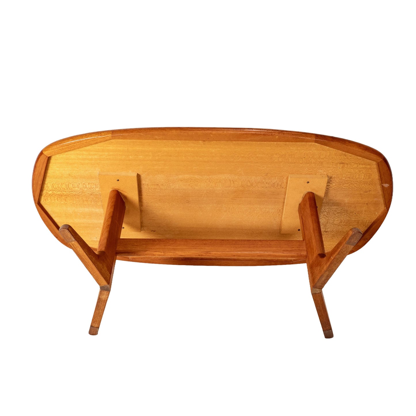 Vintage Solid Teak Danish Modern Coffee Table Nordic Furniture of Ontario MCM