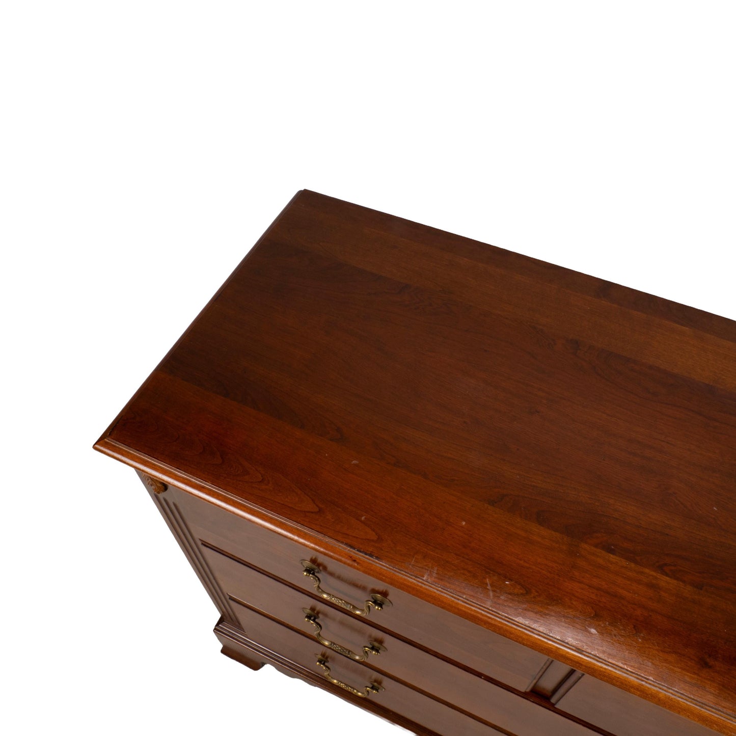 Ethan Allen Regent’s Park Cherry Chest of Drawers Dresser W/ Brass Pulls