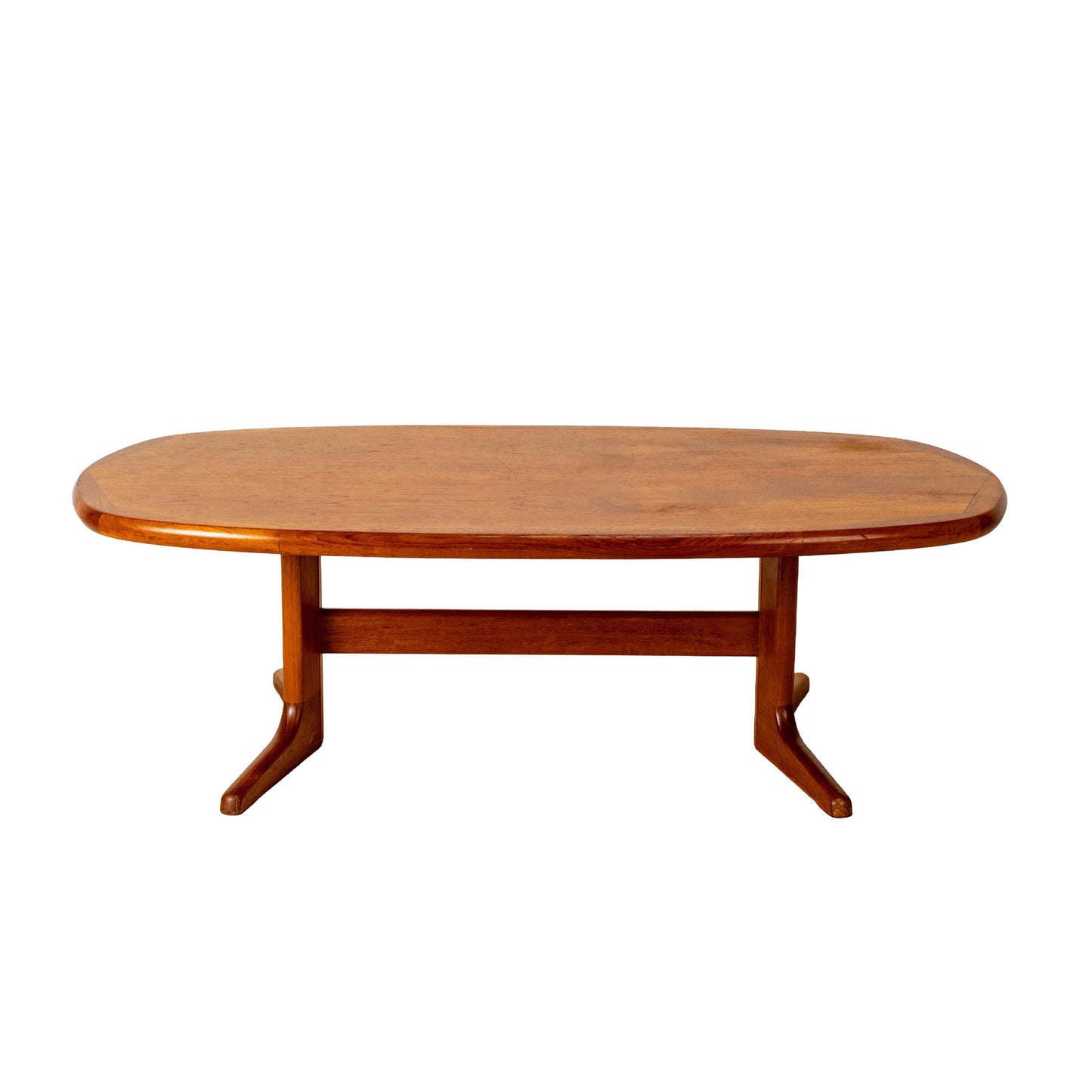 Vintage Solid Teak Danish Modern Coffee Table Nordic Furniture of Ontario MCM