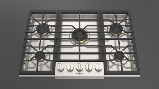 Fulgor Milano F6PGK305S2 30" Sofia Pro Gas Cooktop 5 Brass Burner Italy Free Shipping!