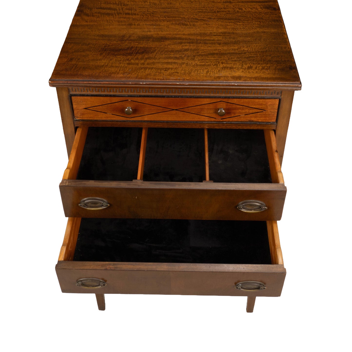 Charles P Limbert Arts & Crafts Oak Jewelry Chest Side Table Felt Lined Drawers