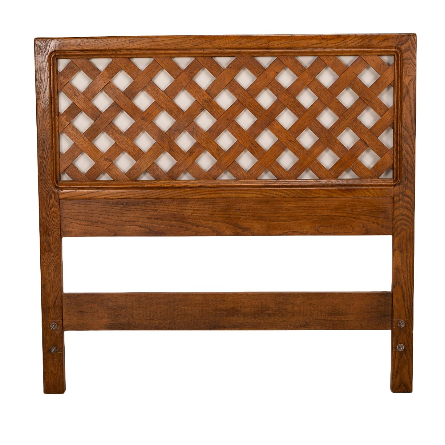 1970s Henredon Artefacts Lattice Mid Century Modern Wood Headboard- Twin - MCM Vintage Retro - Unique Design - Fast USA Shipping Available