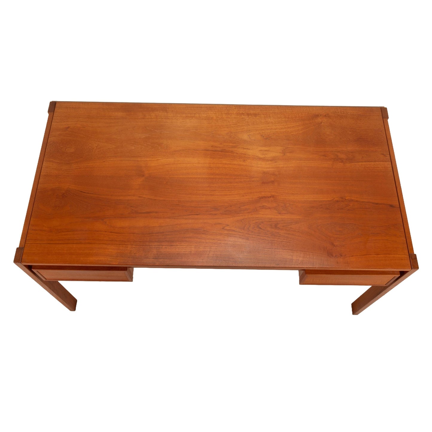 Danish Modern Teak Desk by Bo-Danica W/ Hidden Sliding Compartment