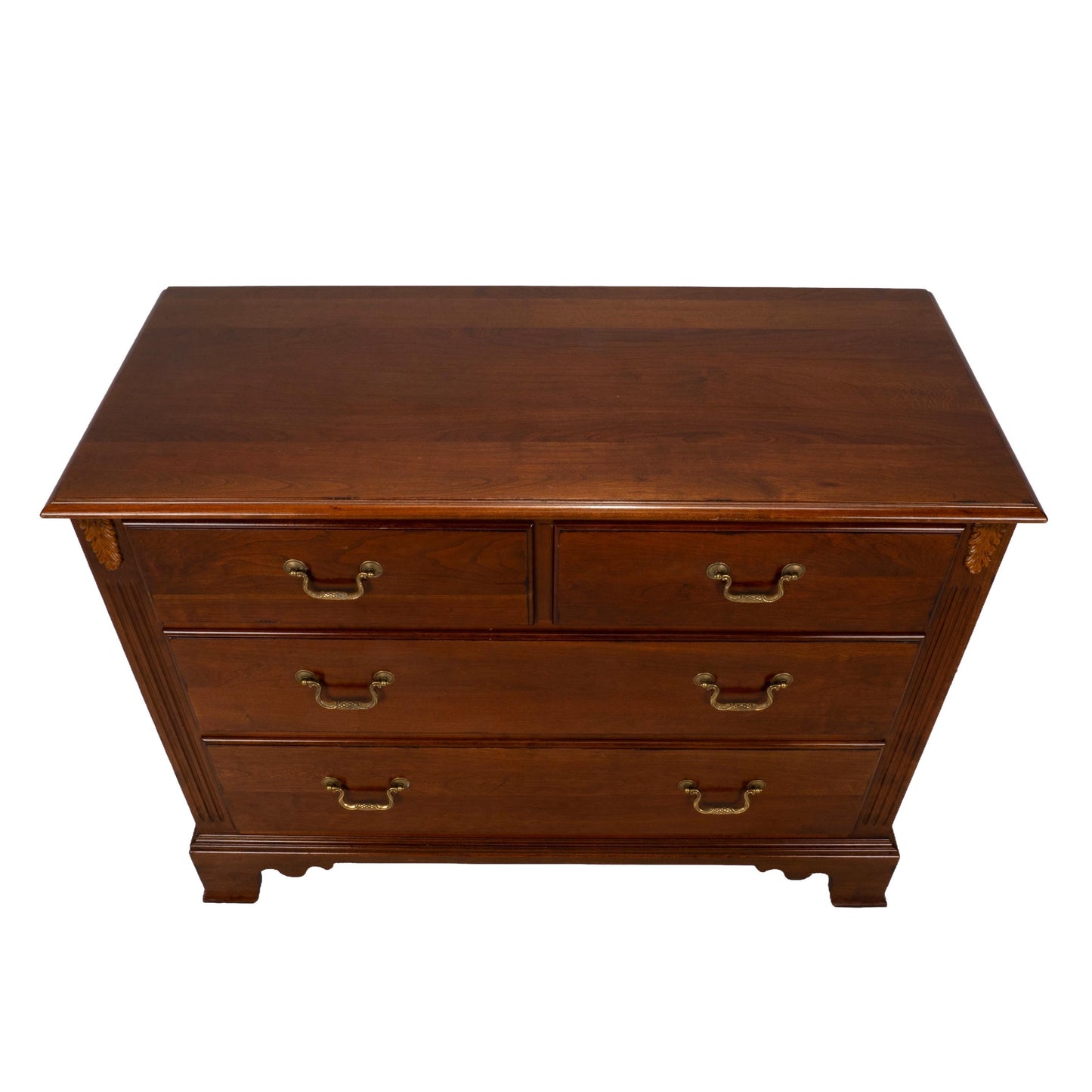 Ethan Allen Regent’s Park Cherry Chest of Drawers Dresser W/ Brass Pulls