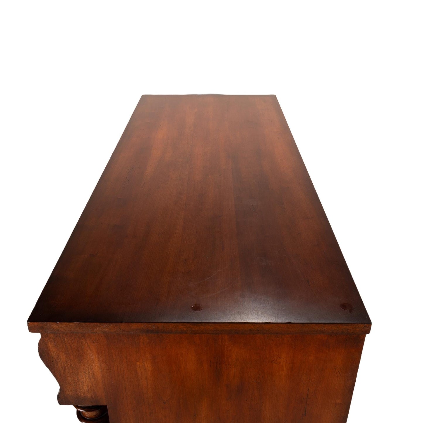 Vintage Large Ralph Lauren American Empire Style Mahogany 5 Drawer Dresser on Casters , RL Lauren