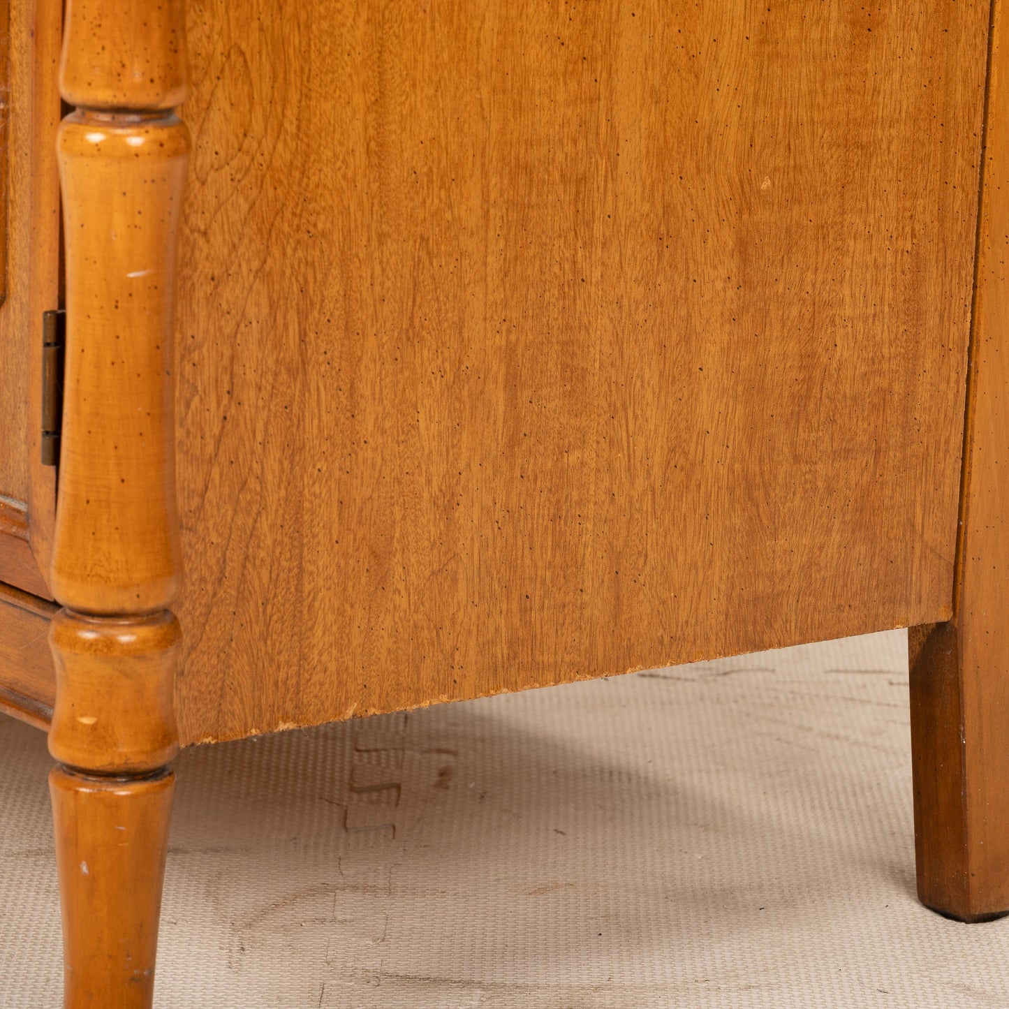 Vintage Broyhill Faux Bamboo Credenza – Palm Beach Regency Chinoiserie Sideboard – 1960s Hollywood Glam Console Cabinet - USA Shipping Avail