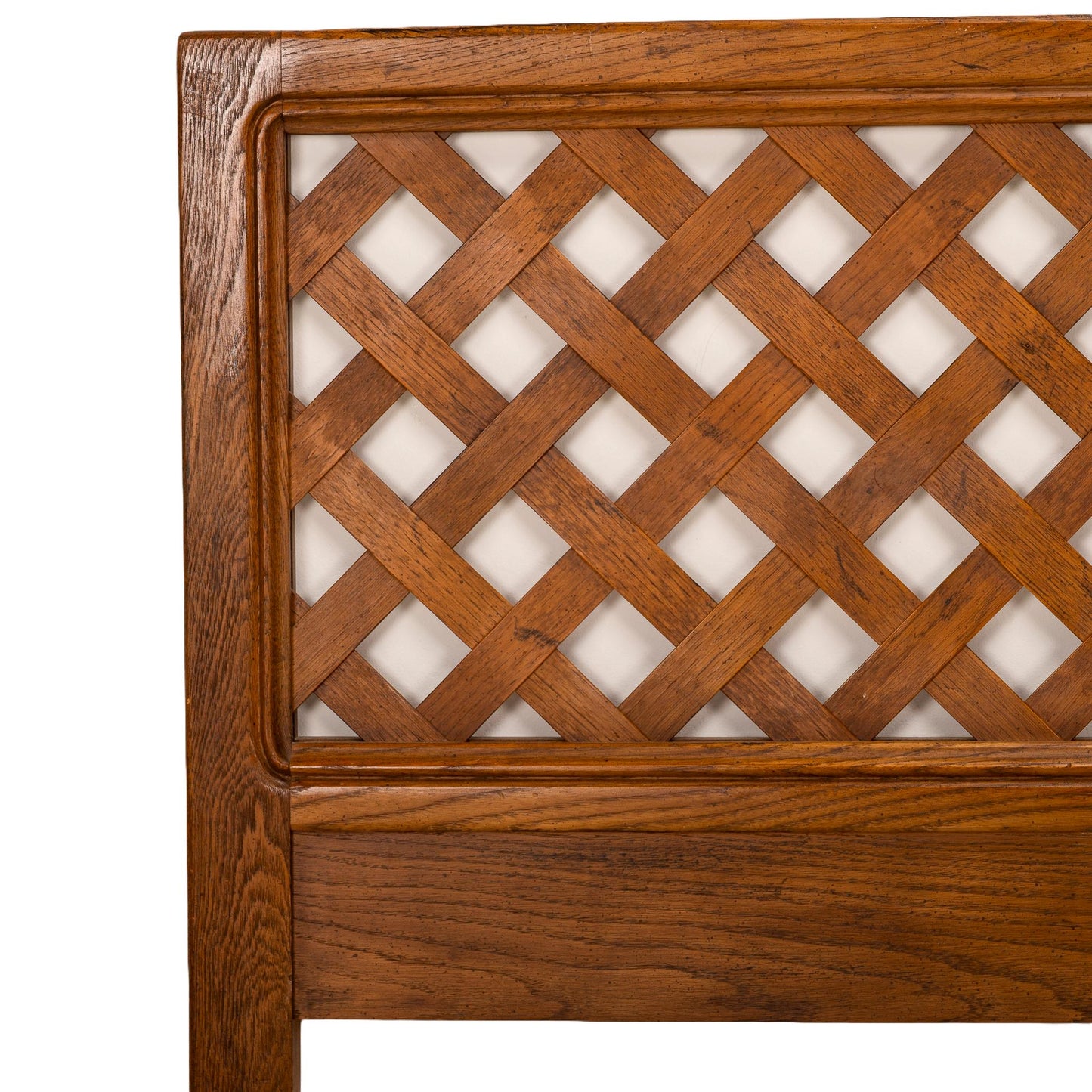 1970s Henredon Artefacts Lattice Mid Century Modern Wood Headboard- Twin - MCM Vintage Retro - Unique Design - Fast USA Shipping Available