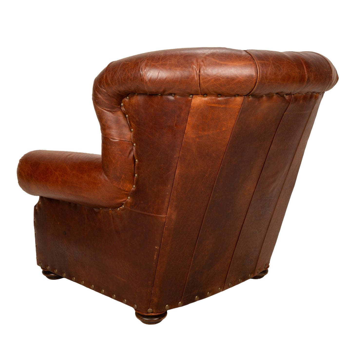 Mitchell Gold for Restoration Hardware Chesterfield Tufted Leather Lounge Chair