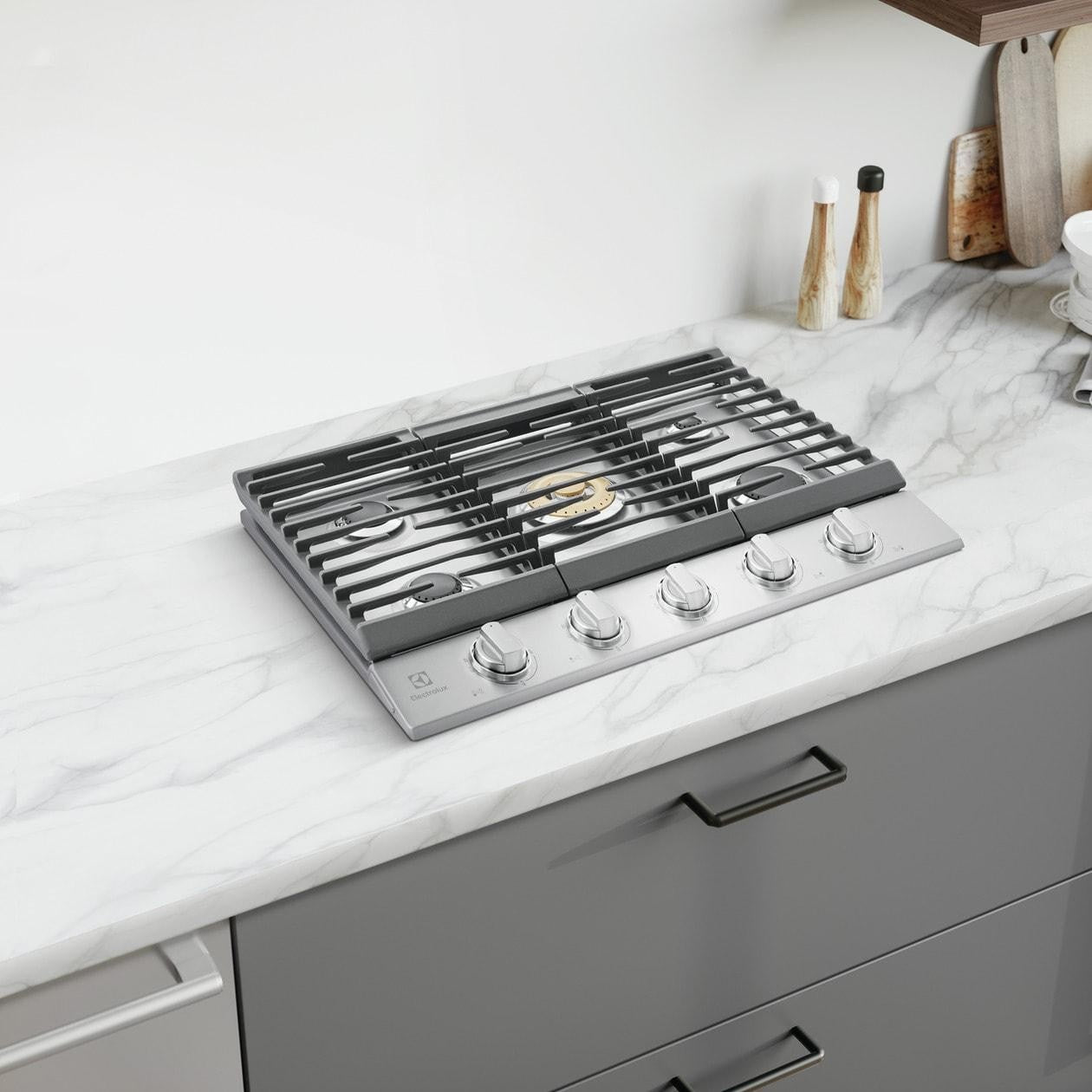 NEW Electrolux ECCG3068A 30" 5 Burner Gas Cooktop - Stainless Steel $1400 MSRP