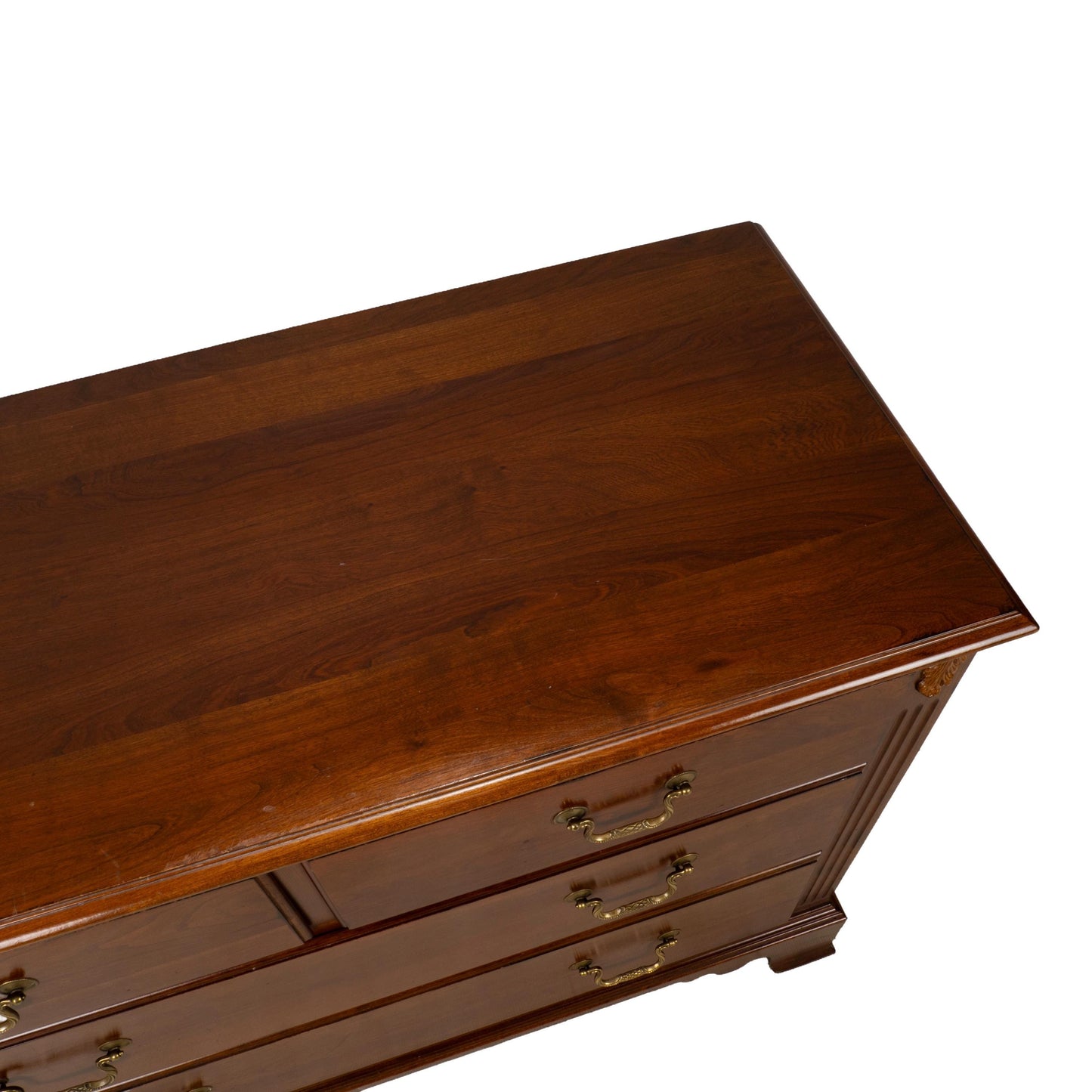 Ethan Allen Regent’s Park Cherry Chest of Drawers Dresser W/ Brass Pulls