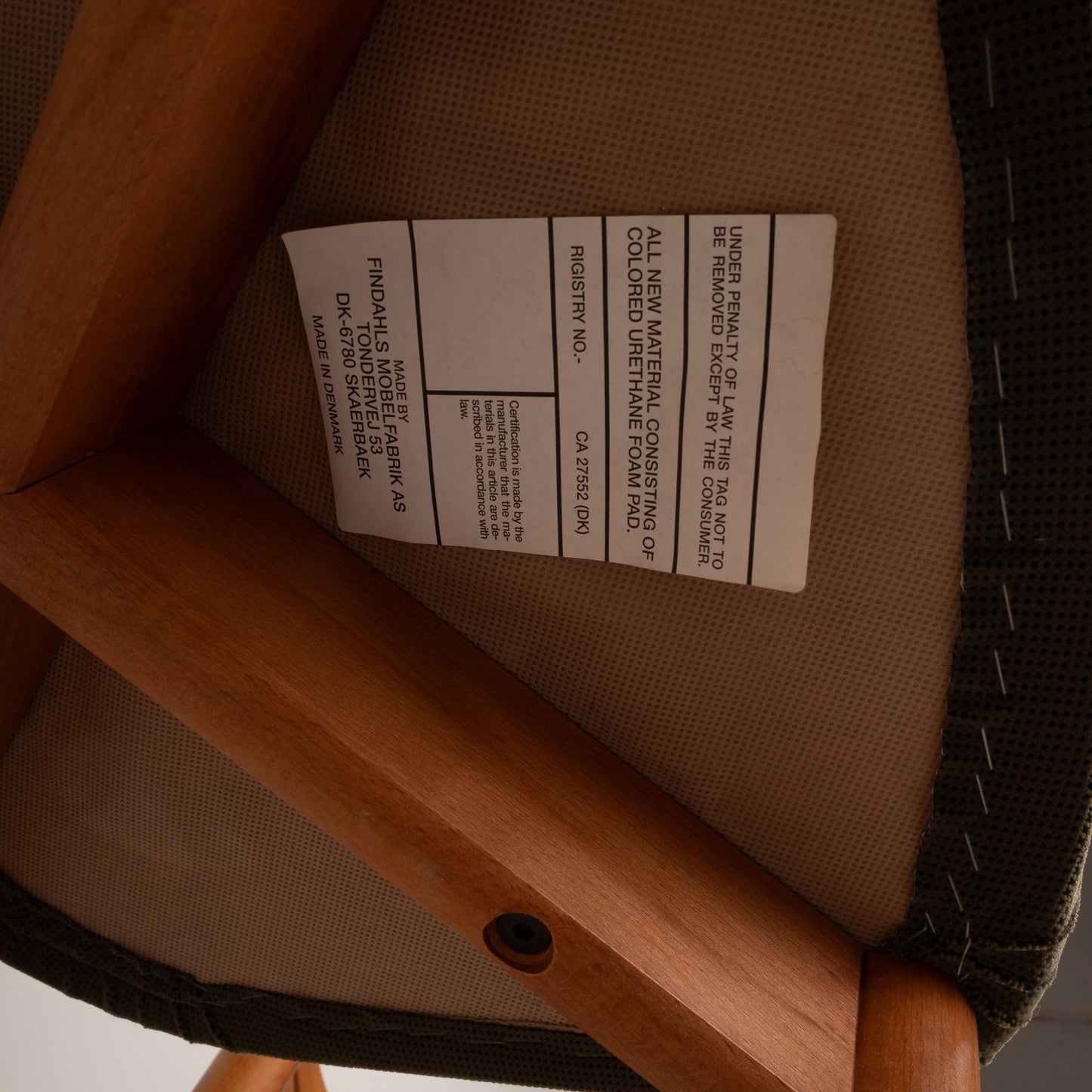 1970s Scandinavian Danish Modern Teak Counter Height Stools Findahls Mobler - Set of 3 , Minimalist MCM Design, Made in Denmark, Unique