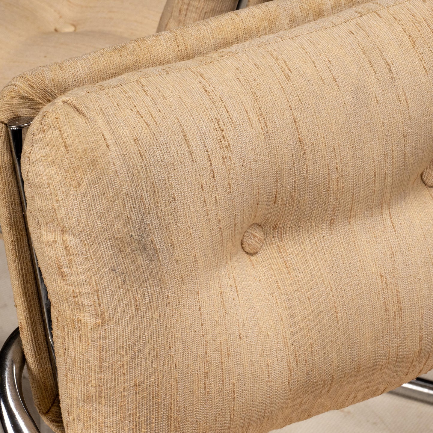 1970s Jerry Johnson Arcadia Cantilever Tubular Dining Chairs, Set of 4 – Chrome Retro Modern