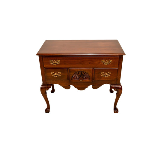 Vintage Ethan Allen Georgian Court Lowboy in Cherry – Traditional Colonial Style Accent Chest or Dresser, USA Shipping Available