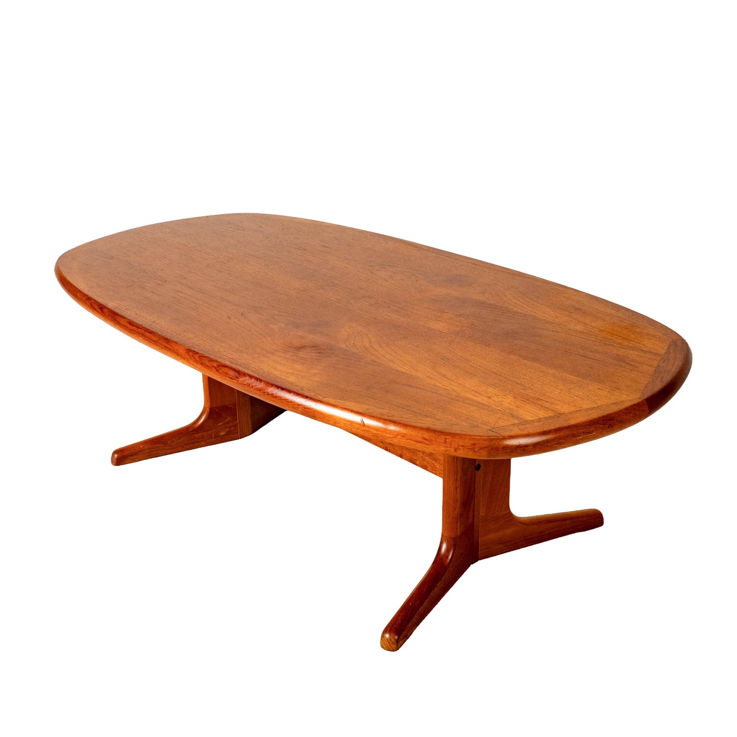 Vintage Solid Teak Danish Modern Coffee Table Nordic Furniture of Ontario MCM