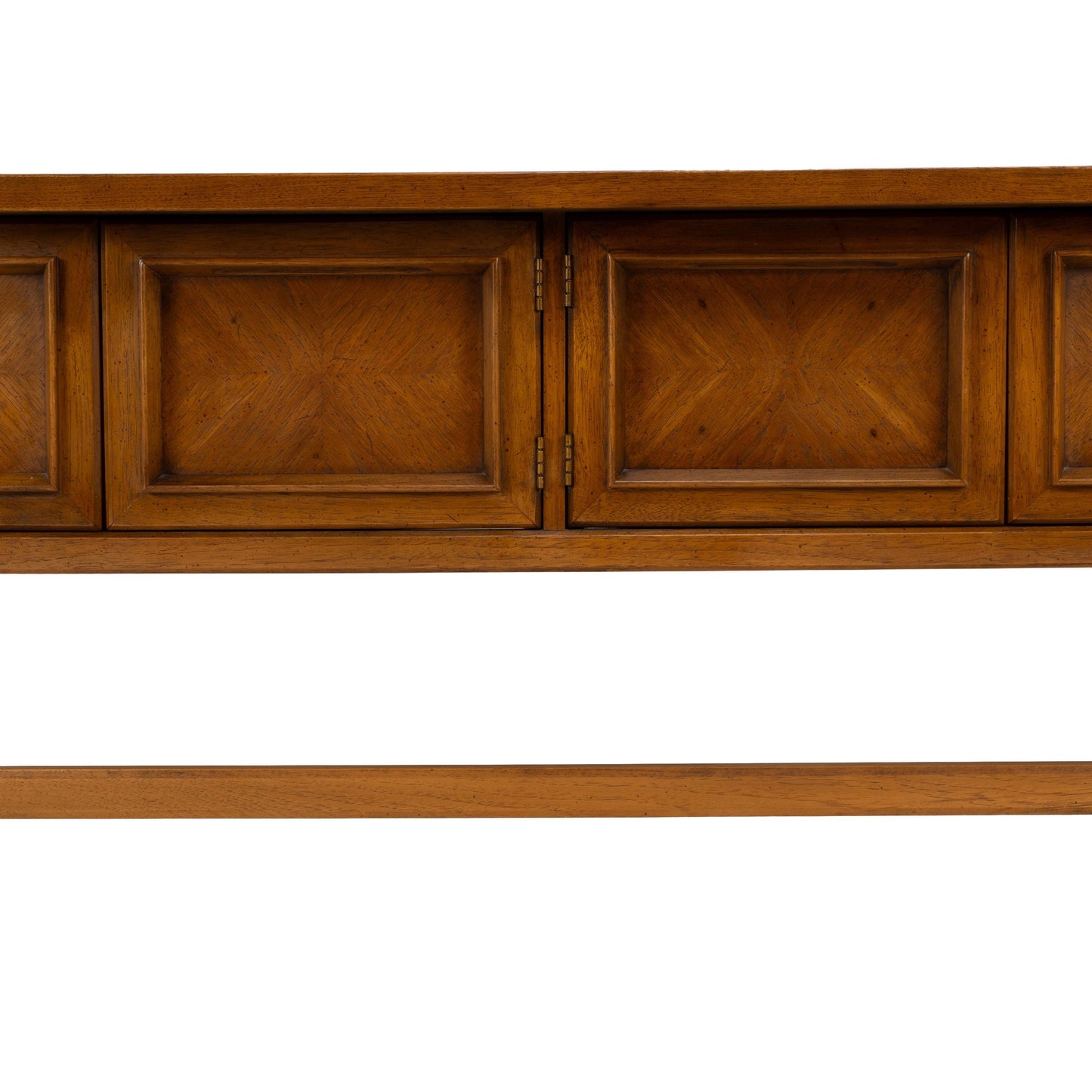 Drexel Compatibles Low Walnut Credenza Sideboard Buffet Cabinet Mid Century Modern