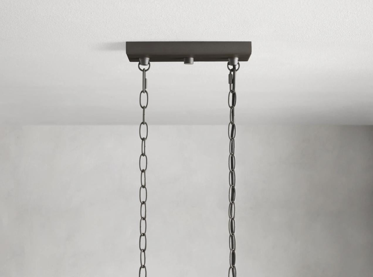 Arhaus Andreas Linear Chandelier in Bronze - New in Packaging 2999 in Store, High End Lighting, Sold at Fraction of Price, Free Shipping