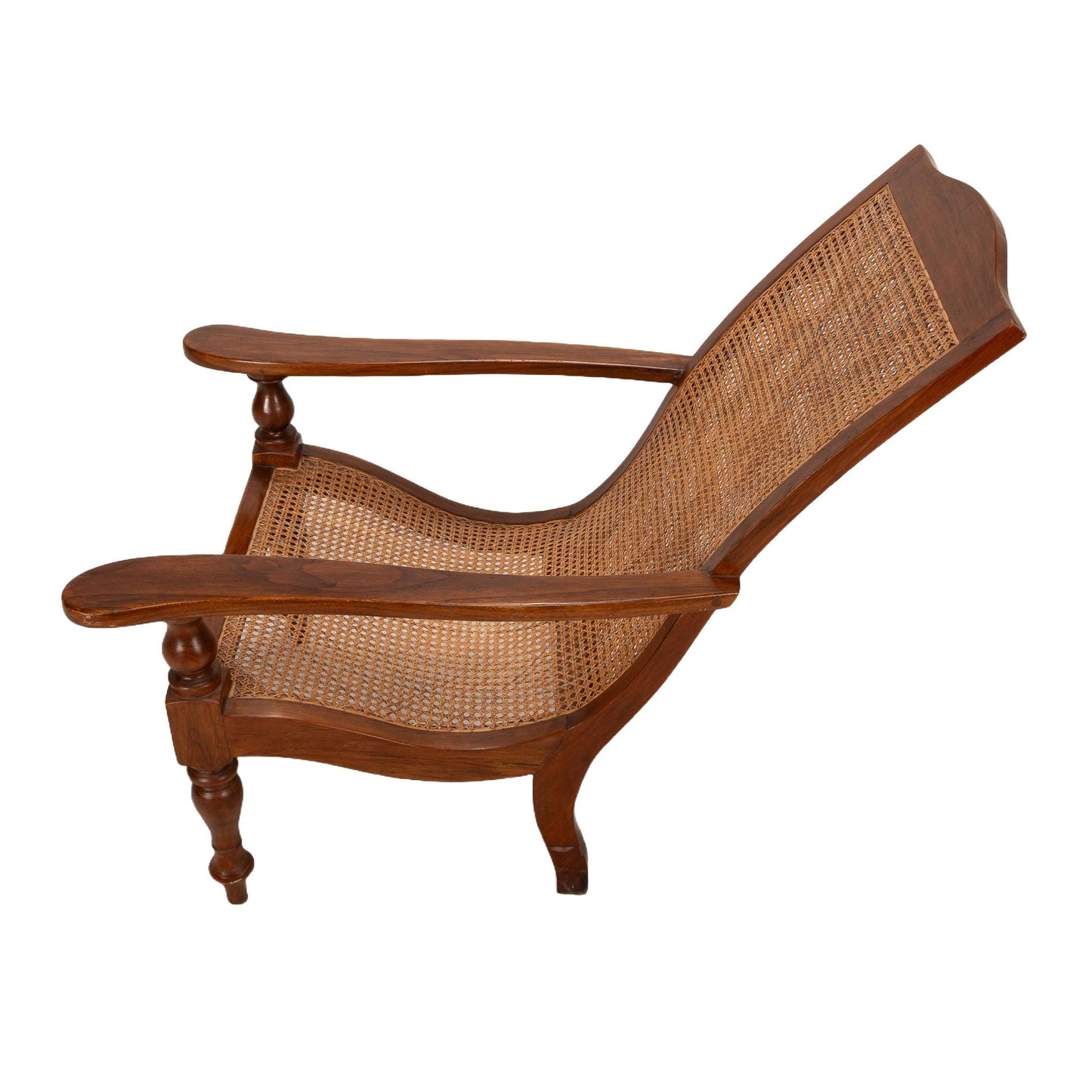British Colonial Plantation Style French Double Cane Lounge Chair - Unique Piece - High Quality Hand Made Craftsmanship - USA Shipping Avail