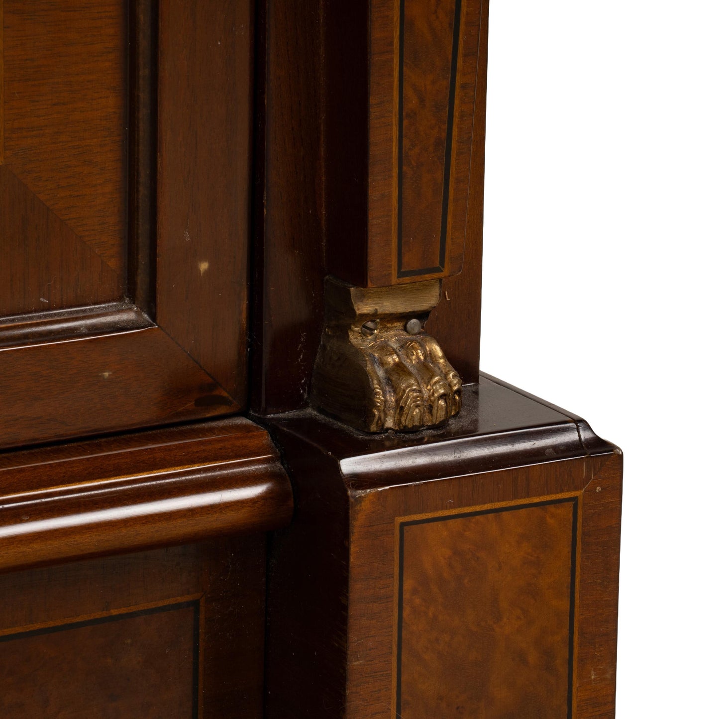 Empire Style Chest of Drawers W/ Griffin Motifs &Hidden Drawer, Neoclassical Dresser