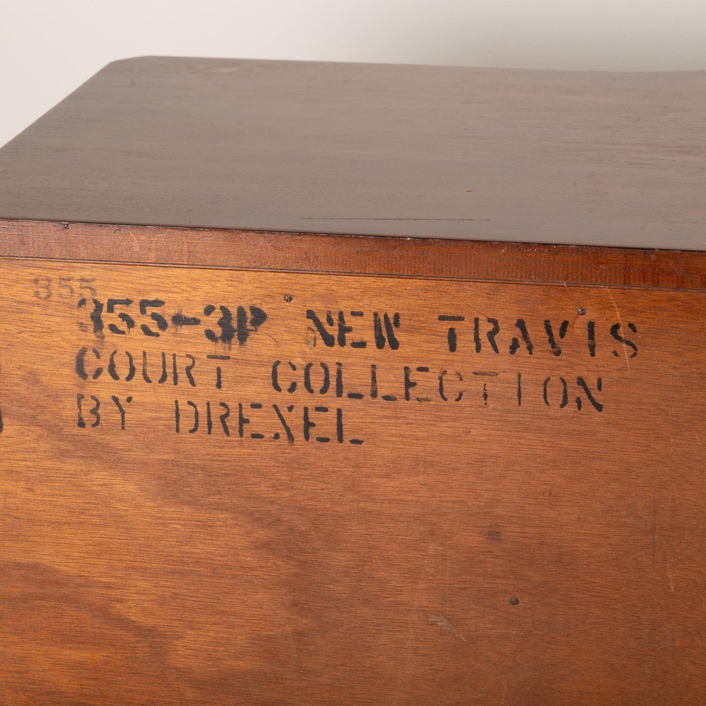 1950s Drexel New Travis Court Collection Mahogany Bow Front Buffet Server Sideboard, Elegant Dining Room Furniture, Classic Piece