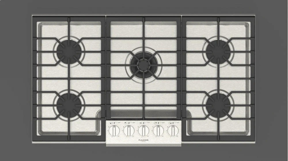 Fulgor Milano F6PGK365S1 36" Sofia Pro Gas Cooktop, 5 Brass Burners Free Ship!