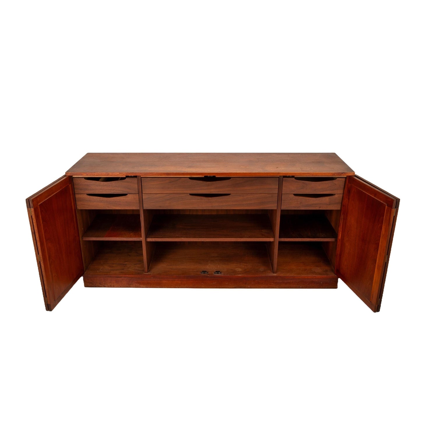 Mid-Century Modern Rosewood Credenza Buffet Sideboard TV Console by Jack Cartwright for Founders , Gorgeous MCM Design , Minimalist
