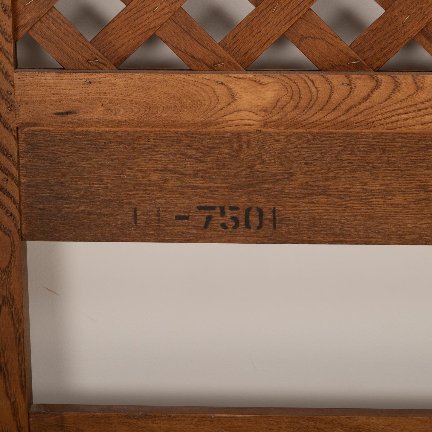 1970s Henredon Artefacts Lattice Mid Century Modern Wood Headboard- Twin - MCM Vintage Retro - Unique Design - Fast USA Shipping Available