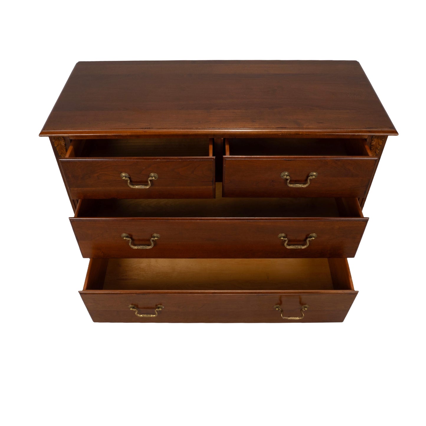 Ethan Allen Regent’s Park Cherry Chest of Drawers Dresser W/ Brass Pulls
